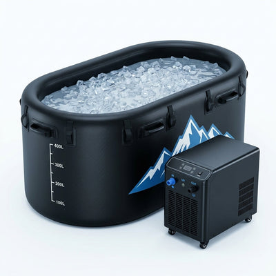Cold Plunge Tub Built for Athletes, 248 Gallon Capacity, 1 HP Chiller, WiFi Control, Water Treatment Kit