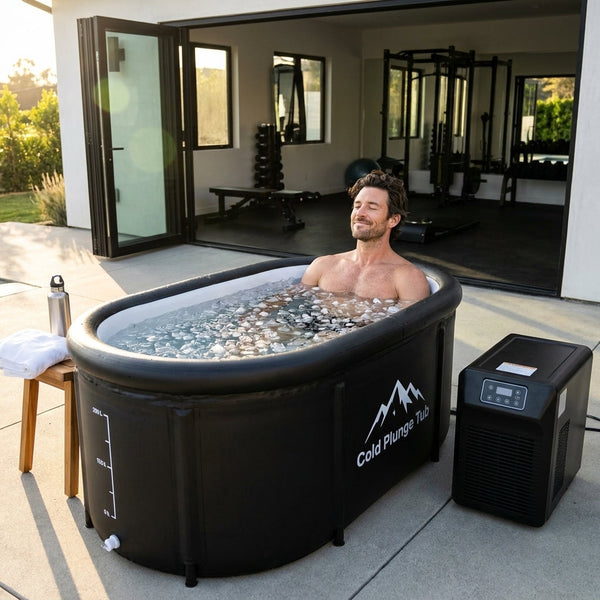 Cold Plunge Tub Built for Athletes, 248 Gallon Capacity, 1 HP Chiller, WiFi Control, Water Treatment Kit