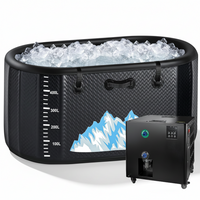 Cold Plunge Tub Built for Athletes, 248 Gallon Capacity, 1 HP Chiller, WiFi Control, Water Treatment Kit