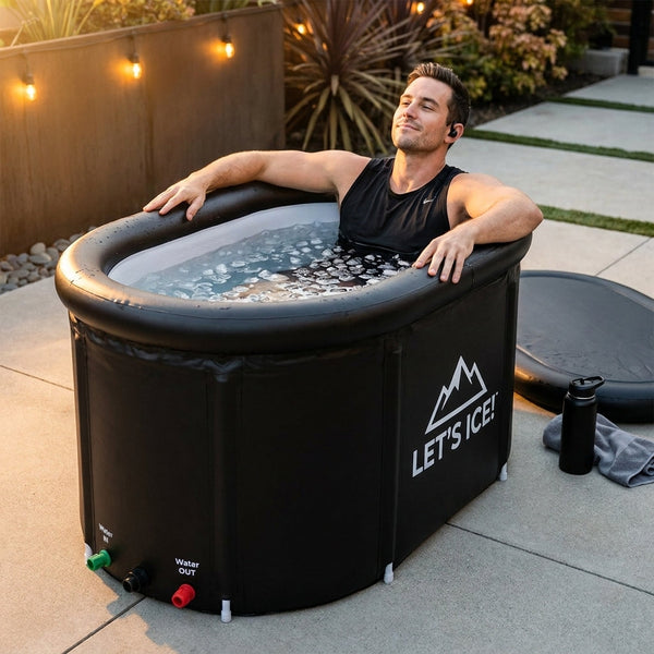 Inflatable Ice Bath Tub Built for Full-Body Recovery, 216 Gallon Capacity, Insulated Design, Chiller Compatible
